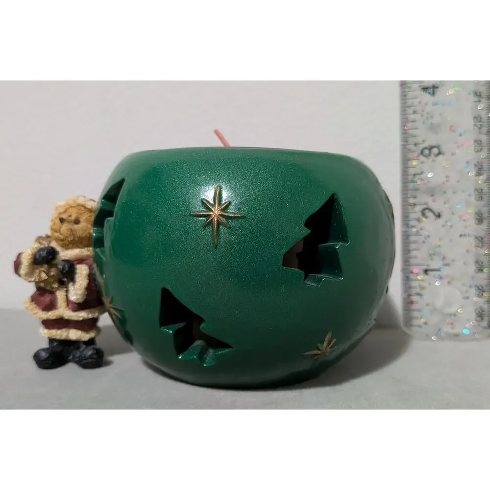 Boyds Bears Klaus Kringlebear Deck The Halls Candle Holder 27732 Christmas